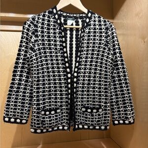 J. Crew 100% Wool Handknit Cardigan - Small